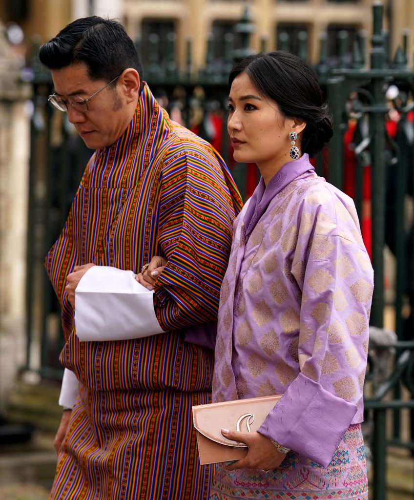 El rey Jigme Khesar Namgyel Wangchuck y la reina Jetsun Pema en Londres.