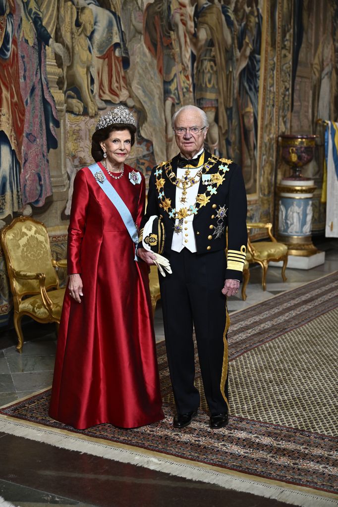 Los reyes Carlos Gustavo y Silvia de Suecia