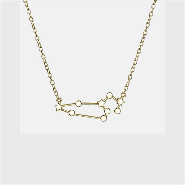 colgante oro signo leo