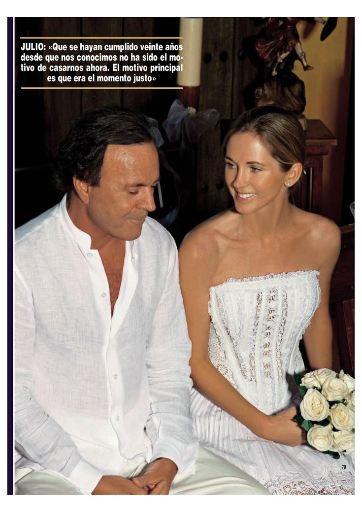 Hola 3449. Boda Julio Iglesias y Miranda
