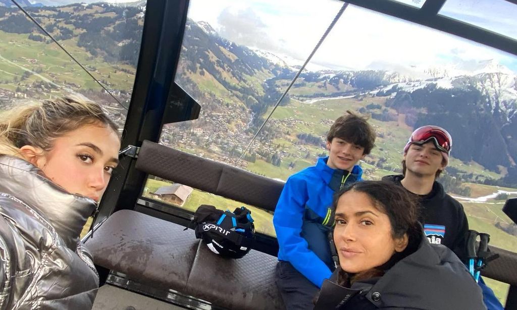 salma hayek valentina paola y augustin james