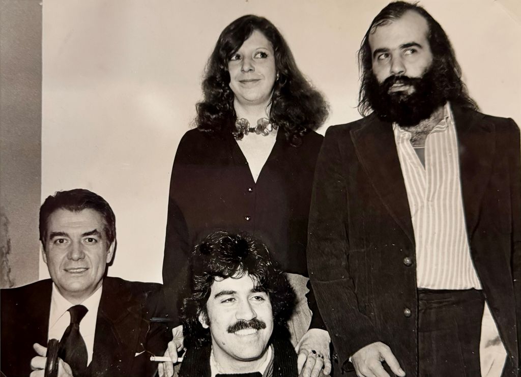 Fernando Vijande, Pedro Almodovar, Blanca Sánchez y José Luis Alexanco