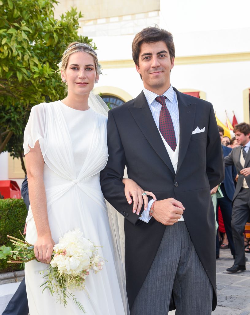 Sibi Montes con Mateo Ibáñez en la boda