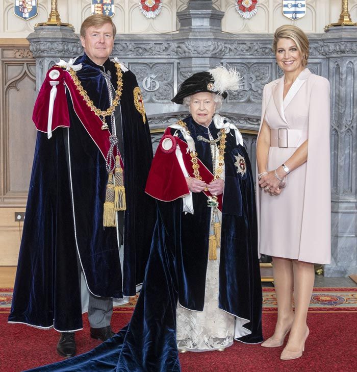 Máxima de Holanda y Guillermo de Holanda con Isabel II