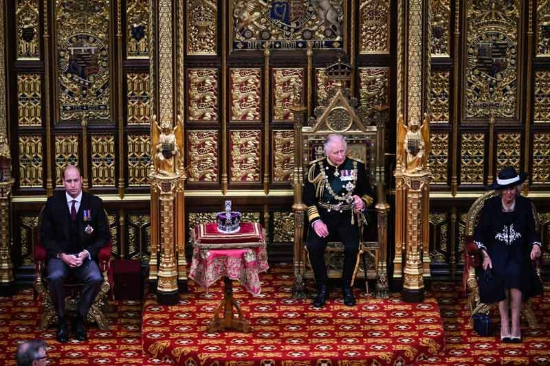 Duque de Cambridge, príncipe de Gales y Camilla, futura reina Consorte