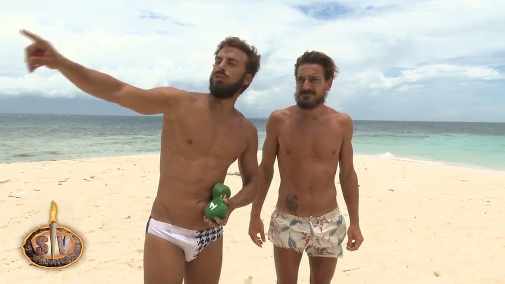 Borja y Damián durante la prueba de recompensa