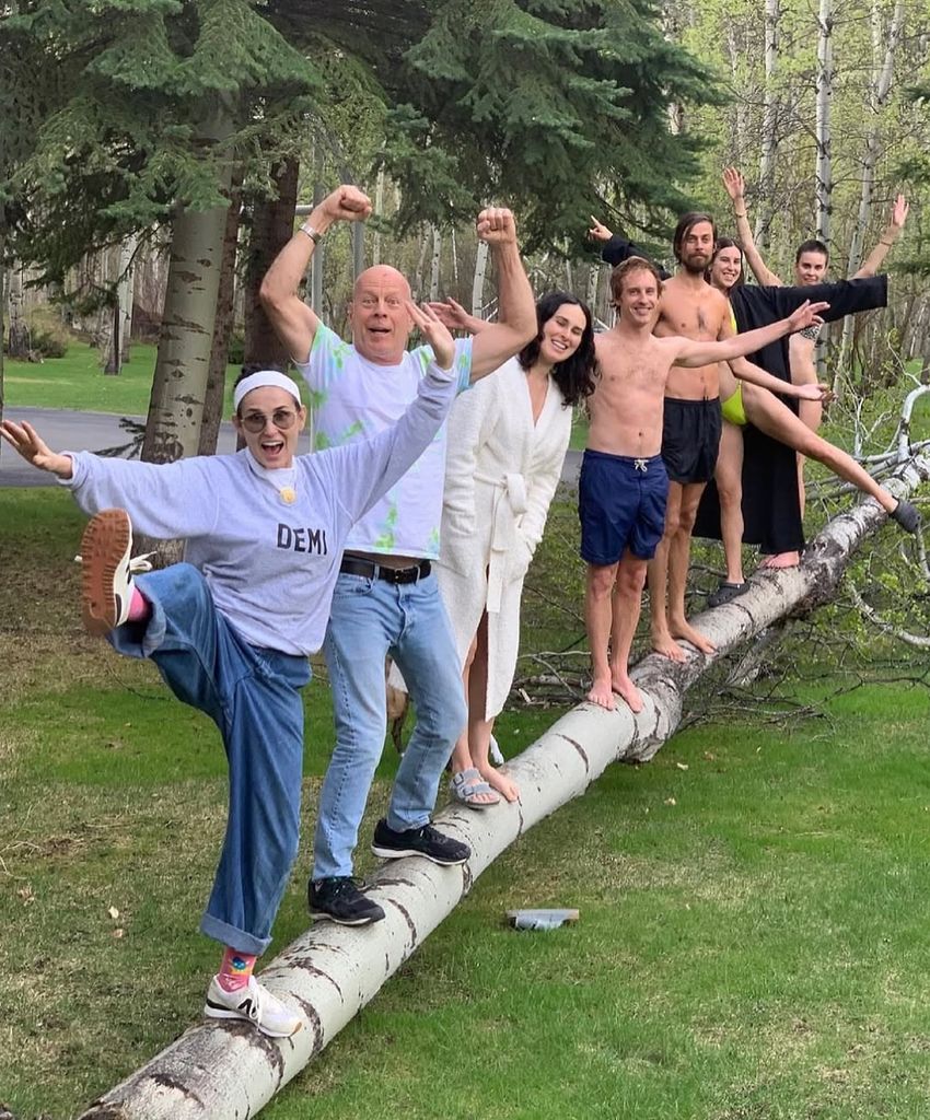 Demi Moore y Bruce Willis en familia