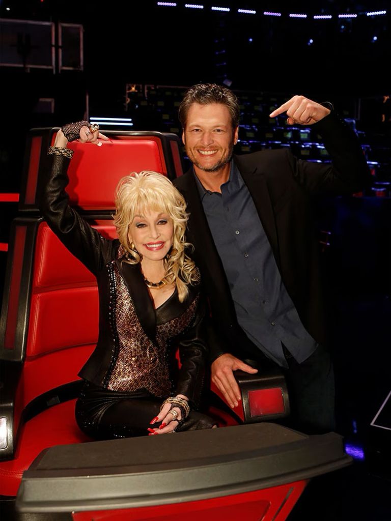 Blake Shelton también se despidió de Dolly Parton