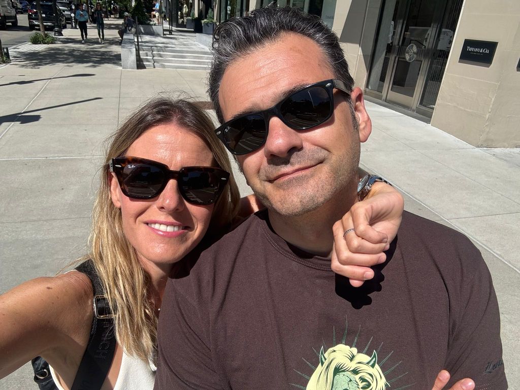 Andrea Ropero e Iñaki López en Nueva York. Agosto de 2025