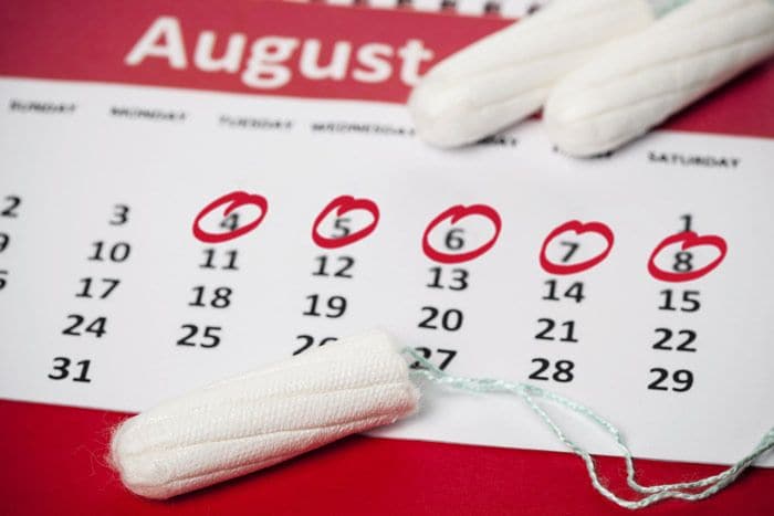 compresas tampones menstruación