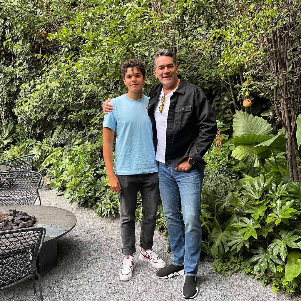 Eduardo Santamarina con su hijo Eduardo Zucchi.