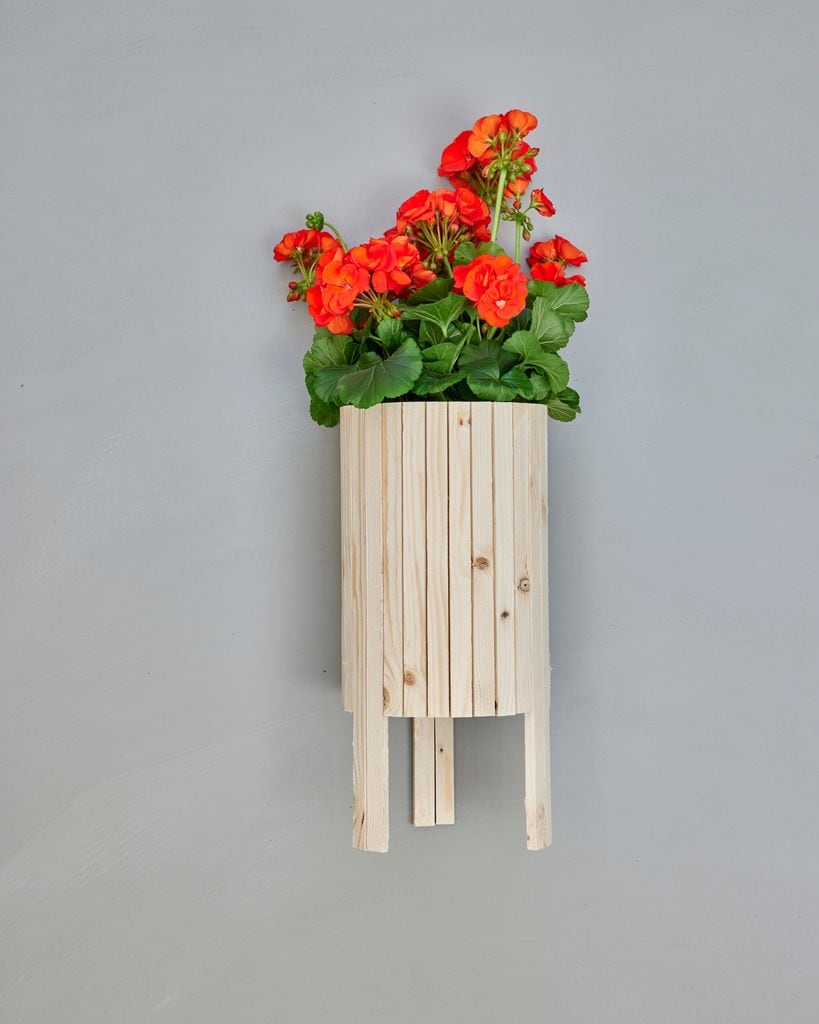 DIY forrar maceta, resultado final