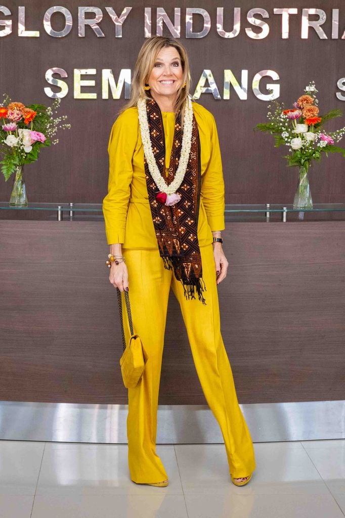 La reina Máxima de Holanda en su visita oficial a Indonesia, 2025.