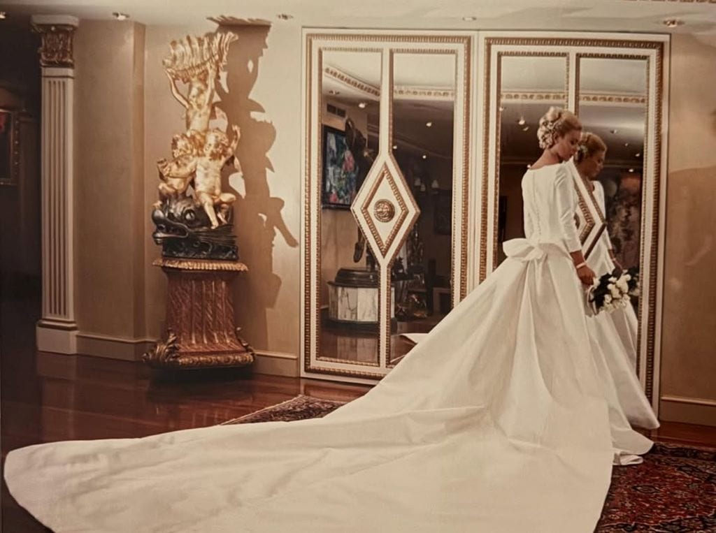 Ingrid Asensio en su boda con Fernando Sanz