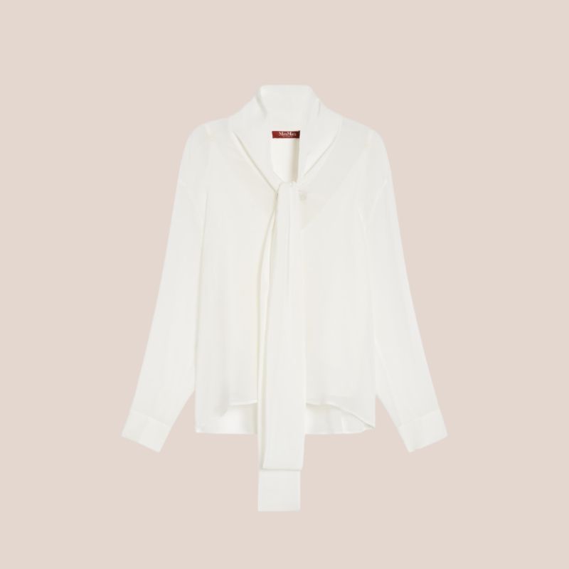 blusa blanca tipo fular