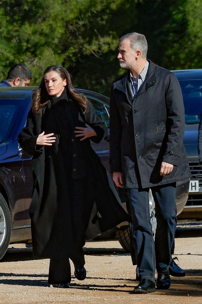 Los Reyes en la zona cero de Adamuz