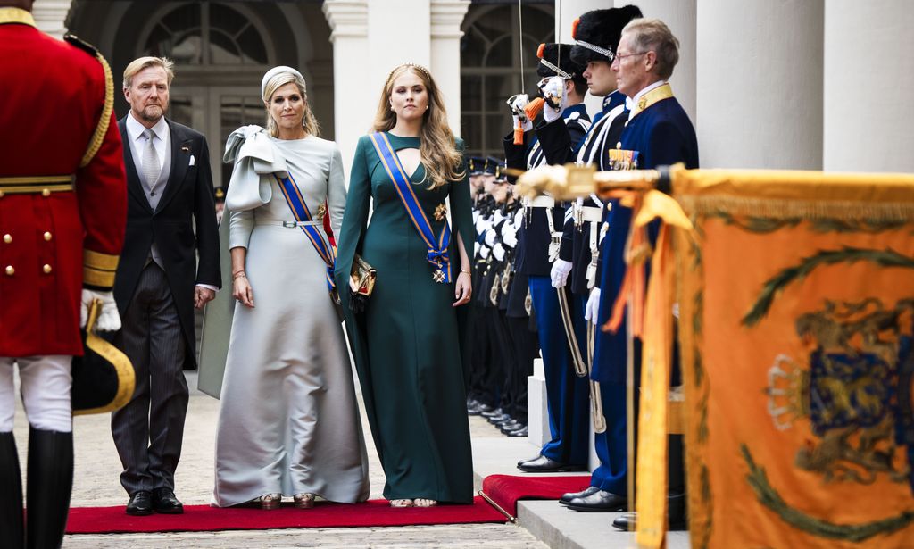 Guillermo, Máxima y Amalia de Holanda en el Día del Príncipe el 17 de septiembre de 2024