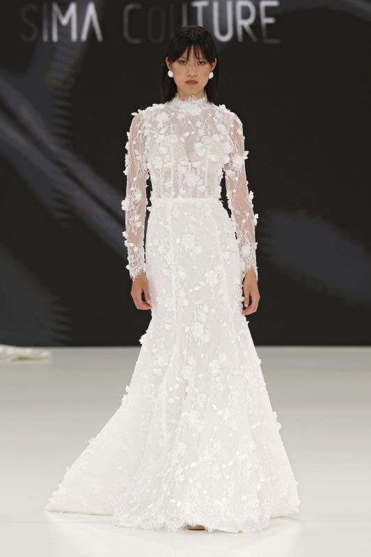 Tendencias novias 2026 flores 3d