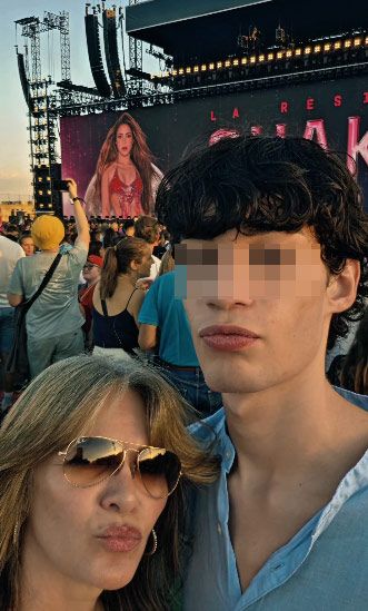 Fabiola, en el concierto de Shakira con su hijo