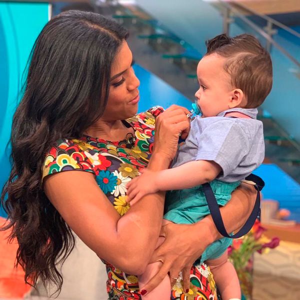 Francisca Lachapel y el bebé de Ana Patricia Gámez