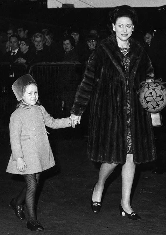 Lady Sarah Chatto con la princesa Margarita
