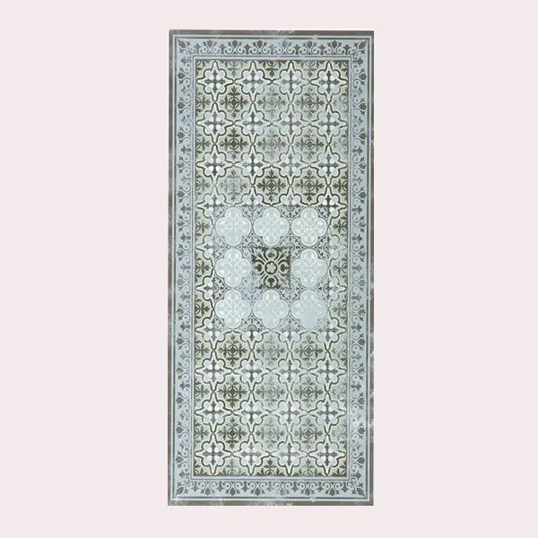 alfombra vinilica vintage