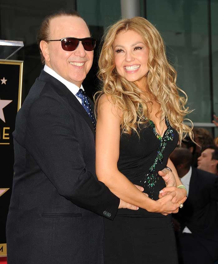 Tommy Mottola y Thalía