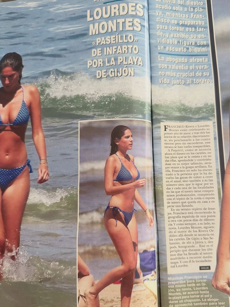 Lourdes Montes en bikini en la revista ¡HOLA!