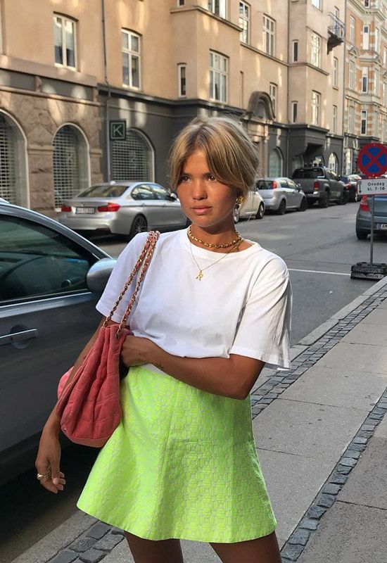 falda neon