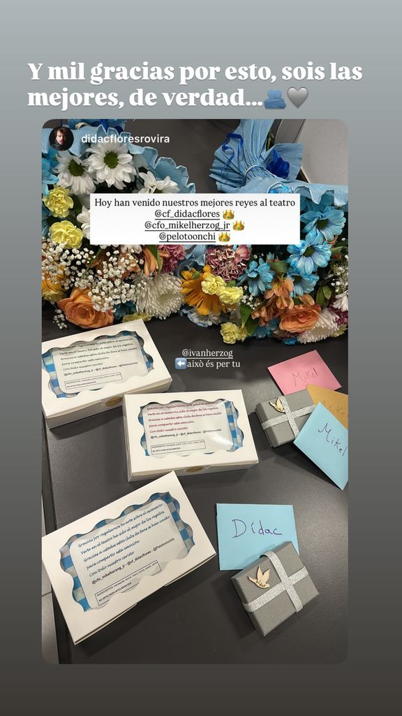 Los regalos que recibieron Mikel y sus compañeros 