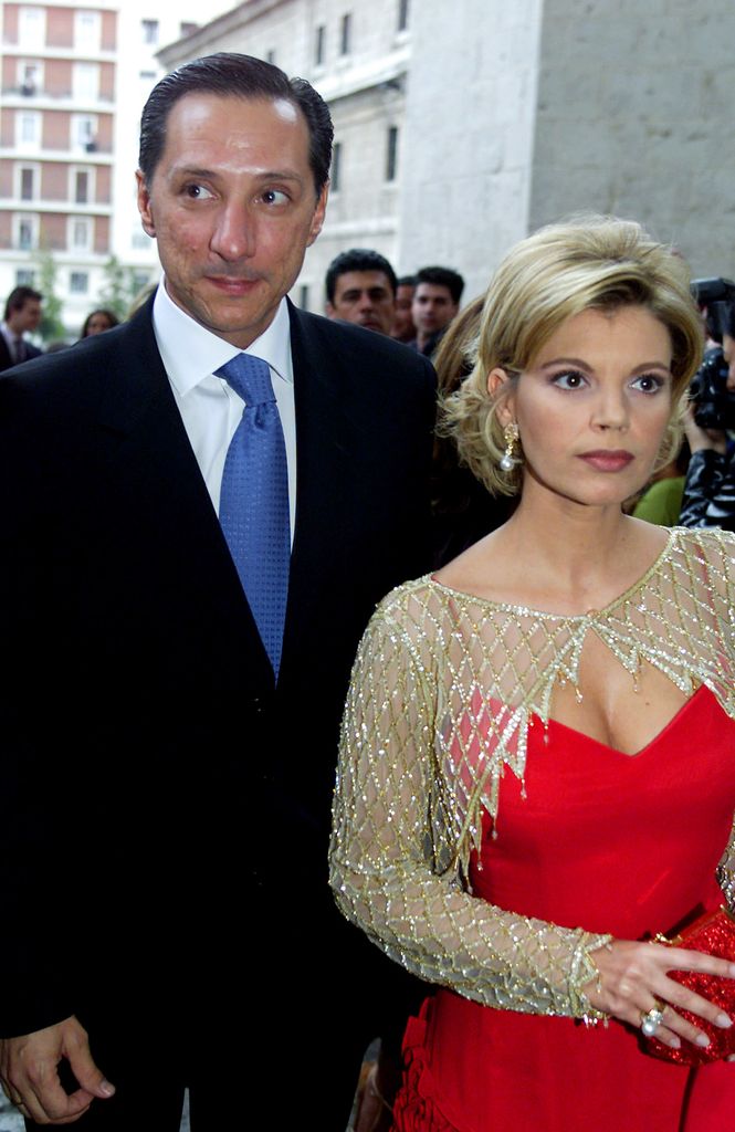 Terelu Campos y Alejandro Rubio en la boda de Manolo Sánchez y Cristina Domínguez en 2001  