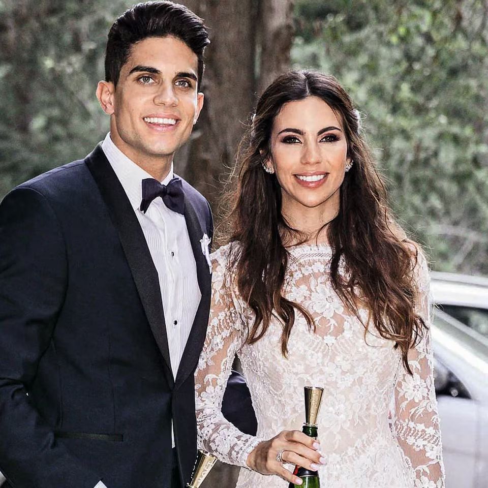 Marc Bartra y Melissa Jiménez