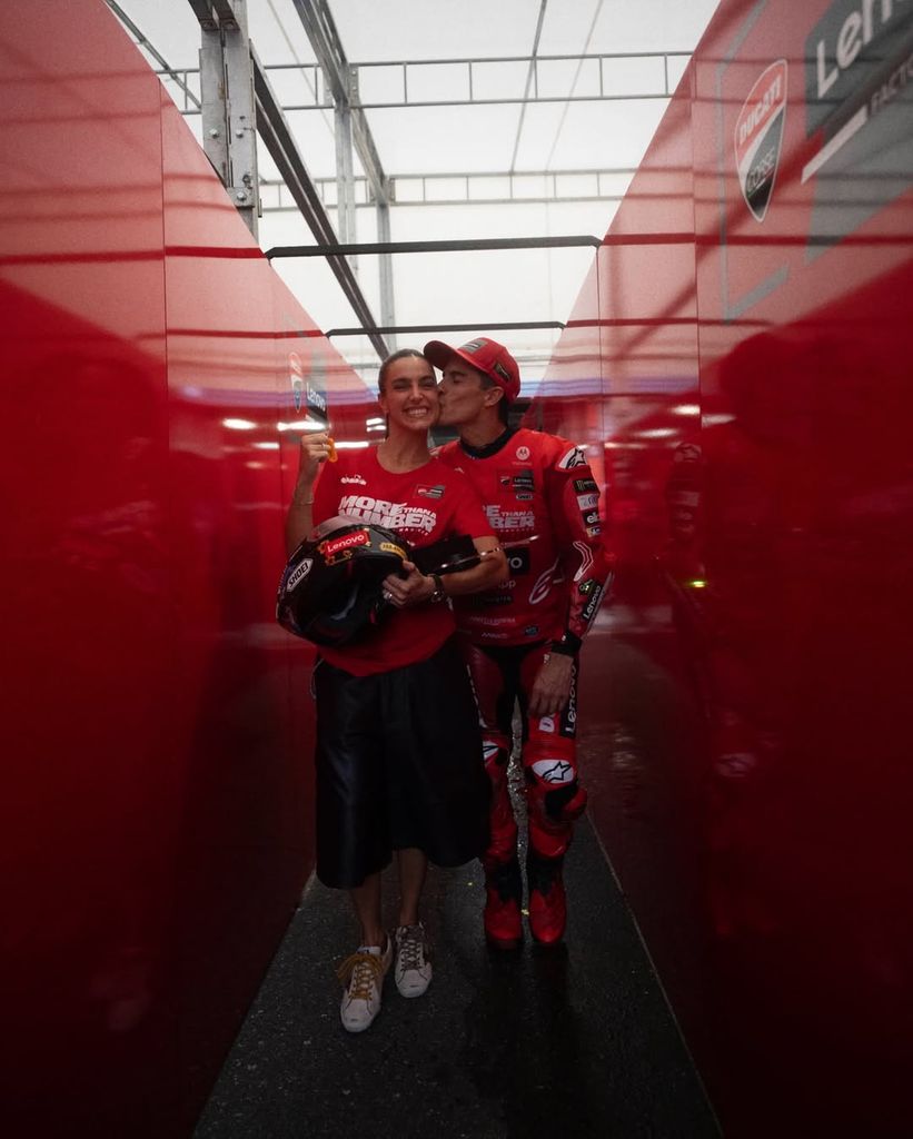 La celebración de Gemma Pinto y Marc Márquez