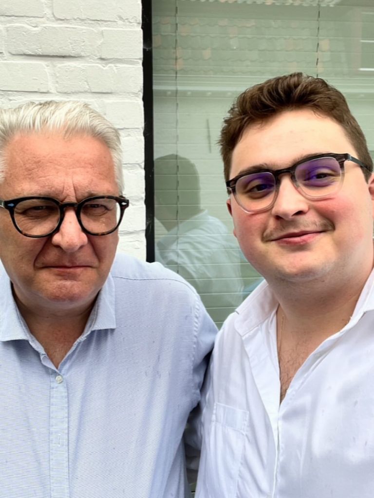Primera foto de Laurent de Bélgica con su hijo Clément Vandenkerckhove