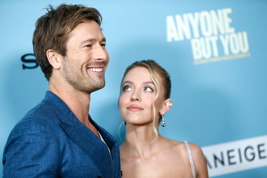 Glen Powell y Sydney Sweeney, en la presentación de 'Anyone But You' (Nueva York, diciembre de 2023)