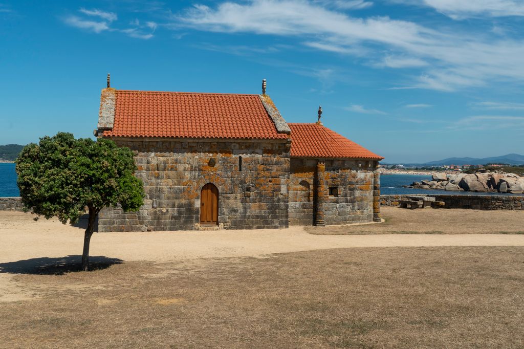 iglesia de Nosa Señora da Lanzada, Pontevedra, Galicia