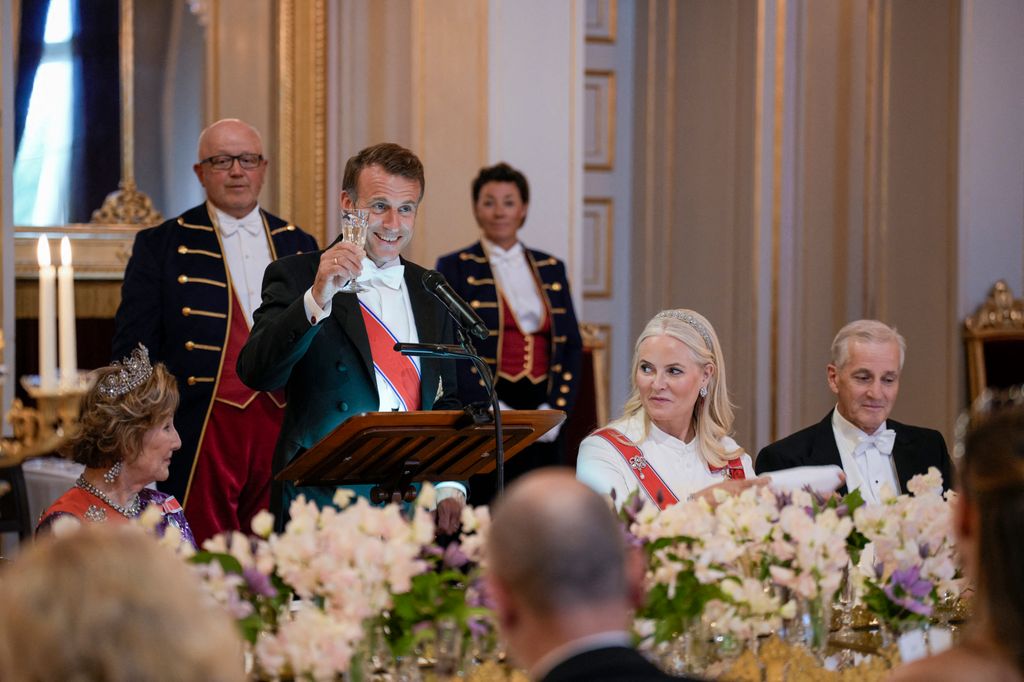 Última cena de gala en el Palacio Real de Oslo
