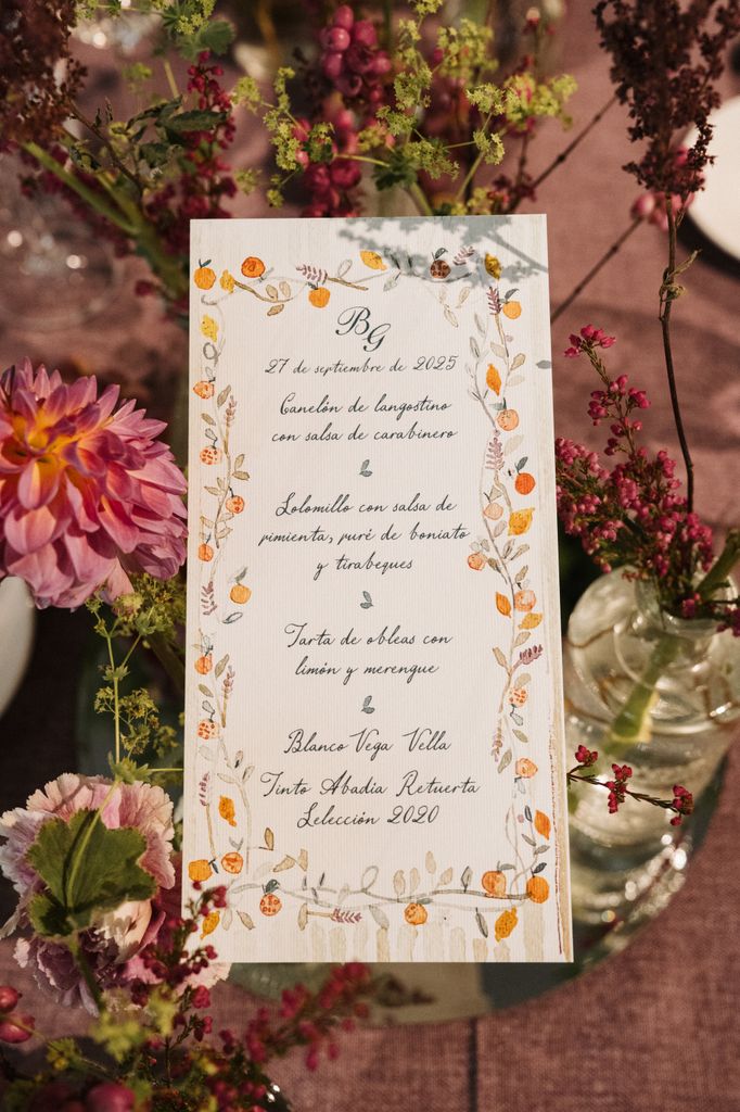 Minuta de boda