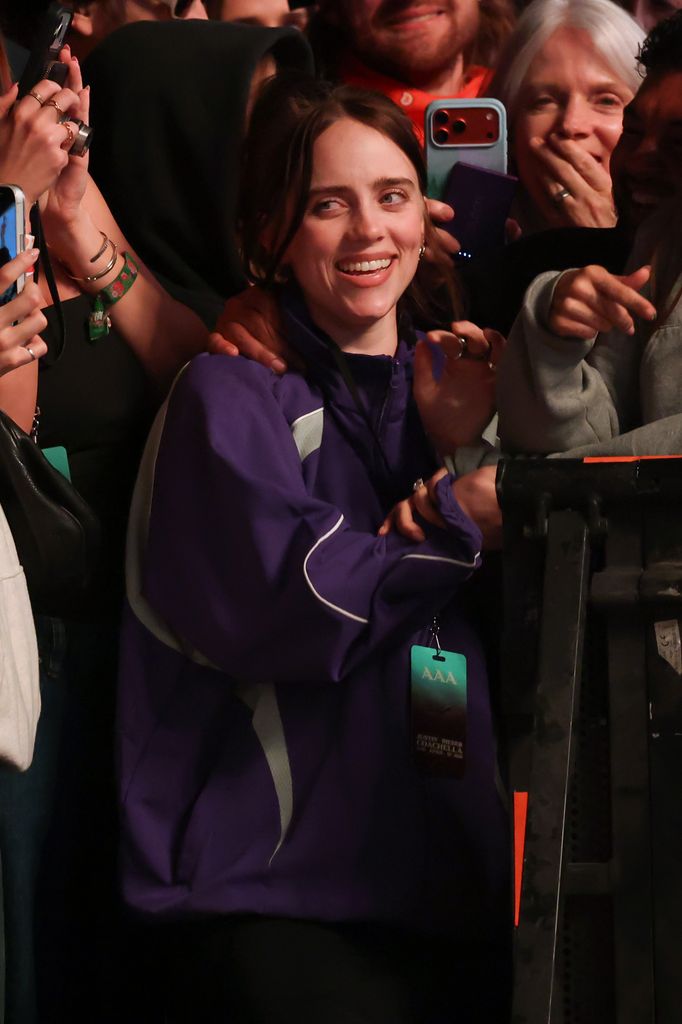 Billie Eillish tras subir al escenario con Justin Bieber el segundo fin de semana de Coachella.