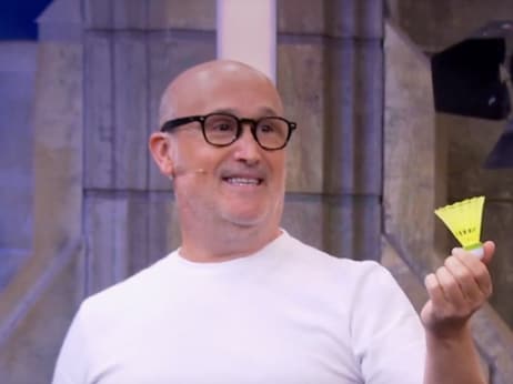Javier Cámara en el Hormiguero relatando su experiencia con el bádminton