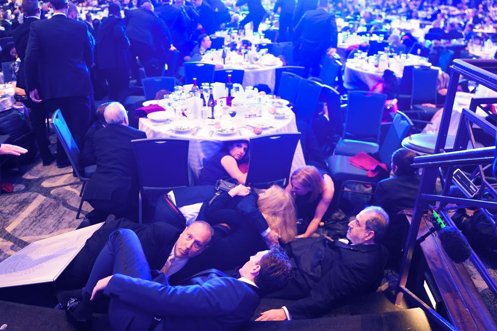 Las imágenes más escalofriantes de la cena de corresponsales en Washington