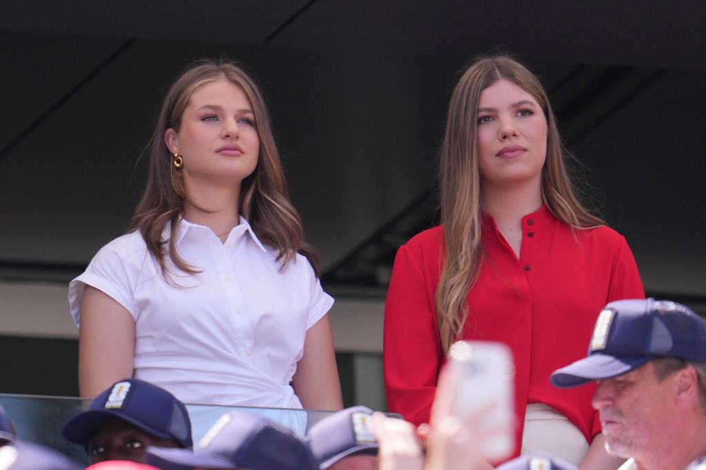 La princesa Leonor y la infanta Sofía en la final del Mundial 2026