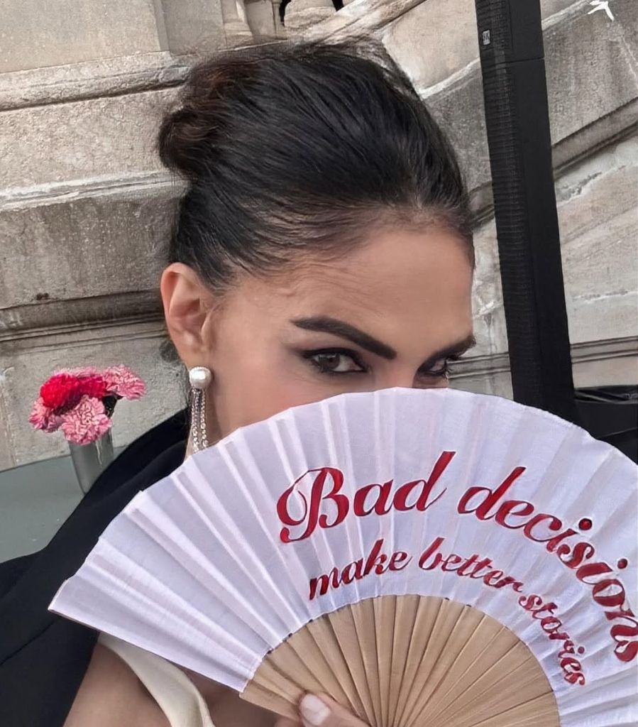 Adriana Abascal en el 40 cumpleaños de Edgardo Osorio en el Château de Ferrières, 2026.