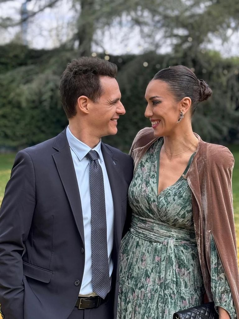 Christian Gálvez y Patricia Pardo en la boda de María Miñana, de Telecinco