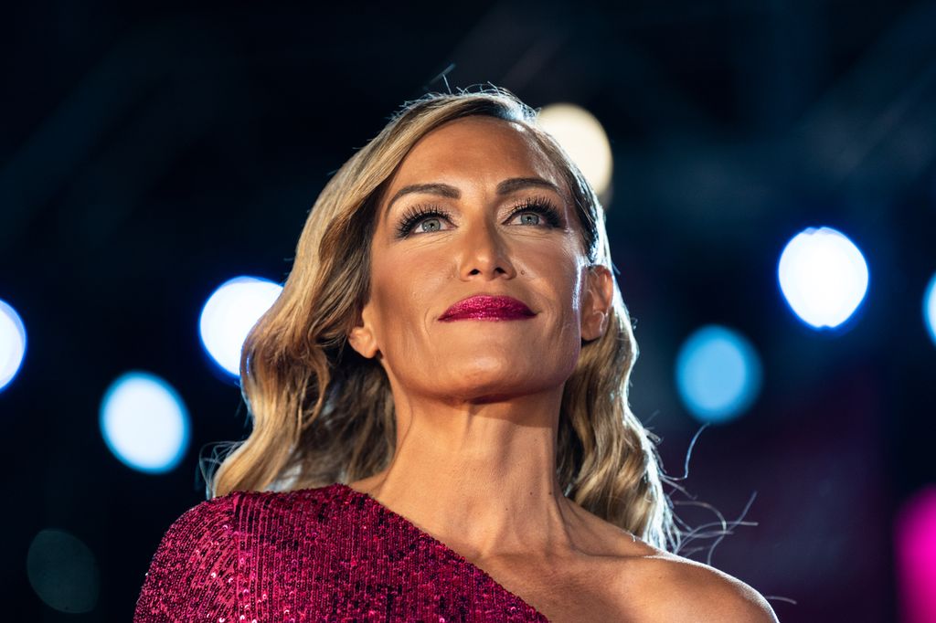 La presentadora Luján Argüelles durante la gala Mr Gay Spain celebrada en Madrid el 30 de junio de 2023 