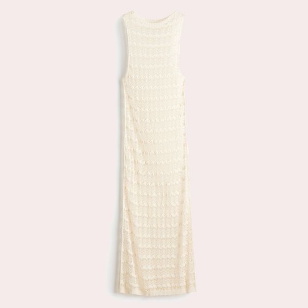 Vestido playero en punto pointelle