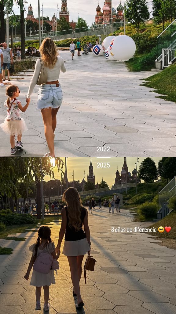 Irina Baeva comparó una de sus visitas junto a su sobrina, con quien recreó una linda postal 
