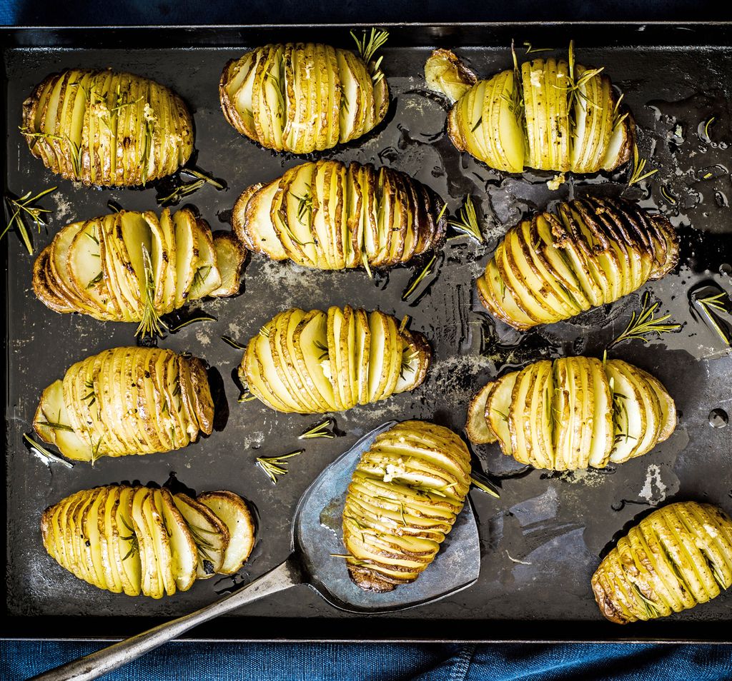 Patatas Hasselback.