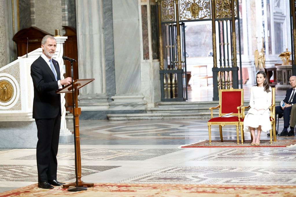 Do Felipe, en la Basílica de Santa María la Mayor de Roma 
