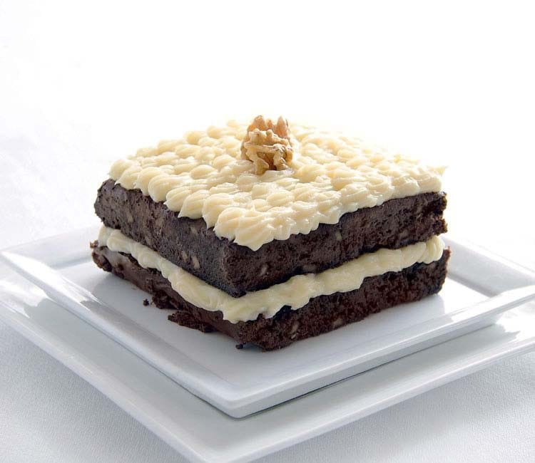 'Brownie' con crema pastelera